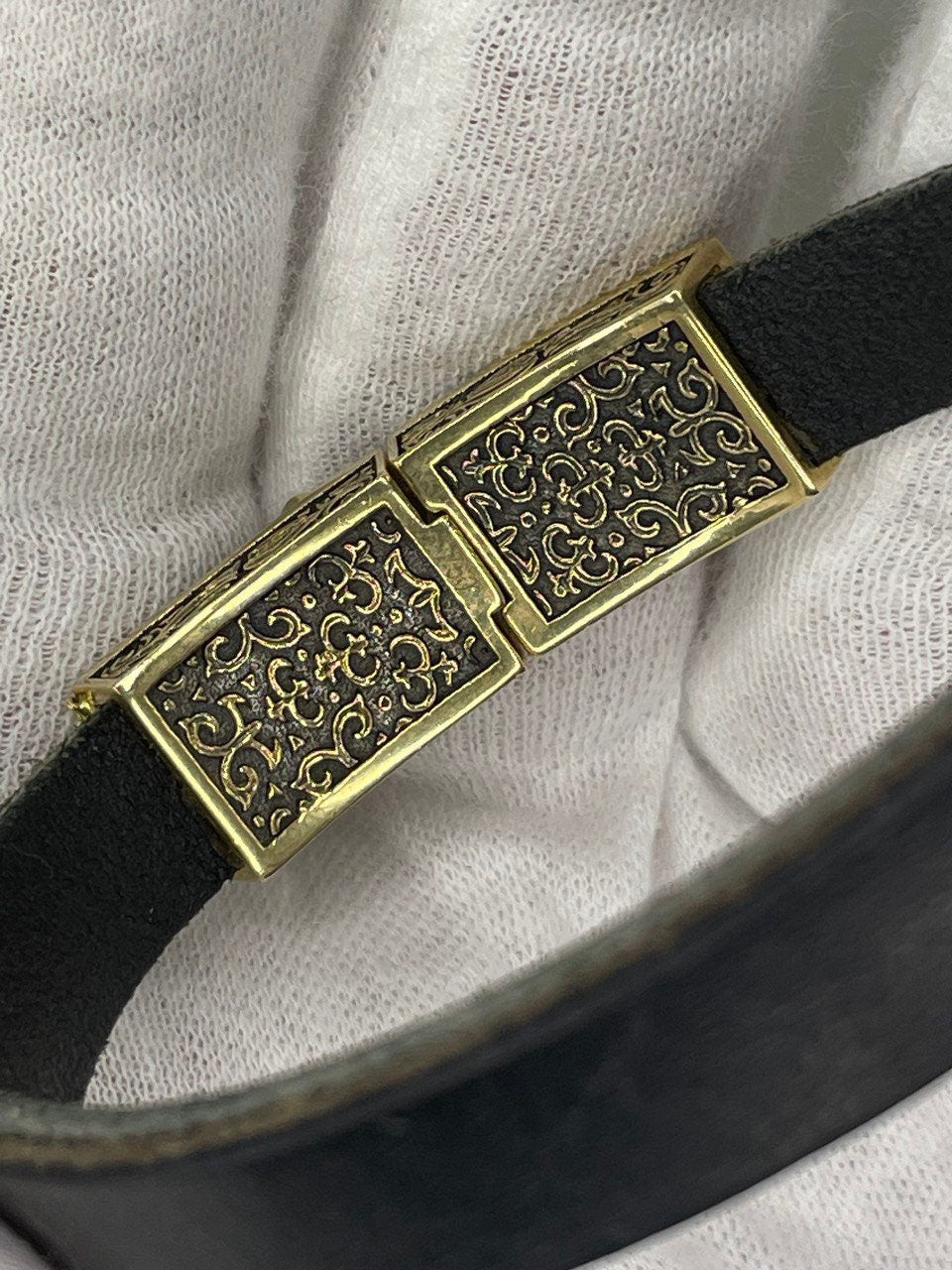 18K GOLD BRACELET (12MM*39MM)Real Gold ,Christmas Gift, Birthday Gift, For Him,