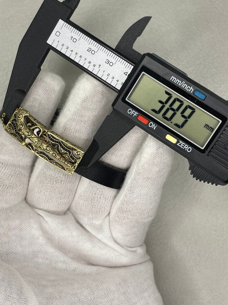 18K GOLD BRACELET (12MM*39MM)Real Gold ,Christmas Gift, Birthday Gift, For Him,