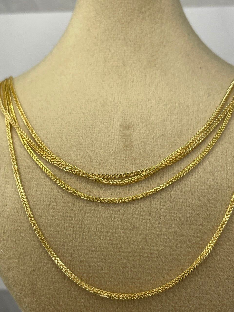 18K GOLD FRANCO (1.5mm), Real Gold ,Christmas Gift, Birthday Gift, For Her, For Him, Girlfriend Gift, Boyfriend Gift, Franco Chain Gold.