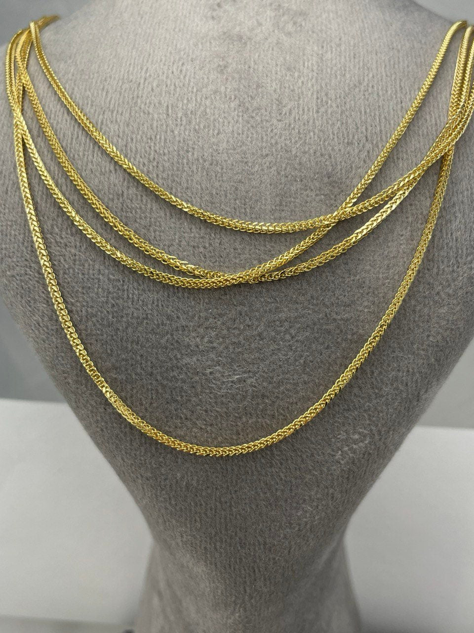 18K GOLD FRANCO (1.5mm), Real Gold ,Christmas Gift, Birthday Gift, For Her, For Him, Girlfriend Gift, Boyfriend Gift, Franco Chain Gold.
