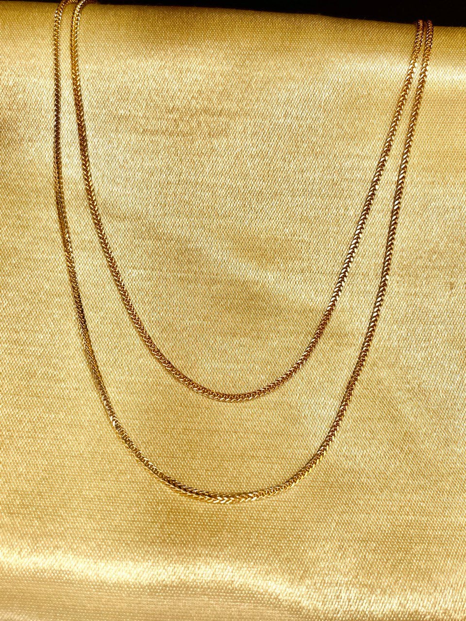 18K GOLD FRANCO(1.2mm) NECKLACE Chain,Real Gold,Rose Gold,For Him,For Her,Birthday Gift,Gift For Dad,Gift For Mom,Girlfriend Gift.