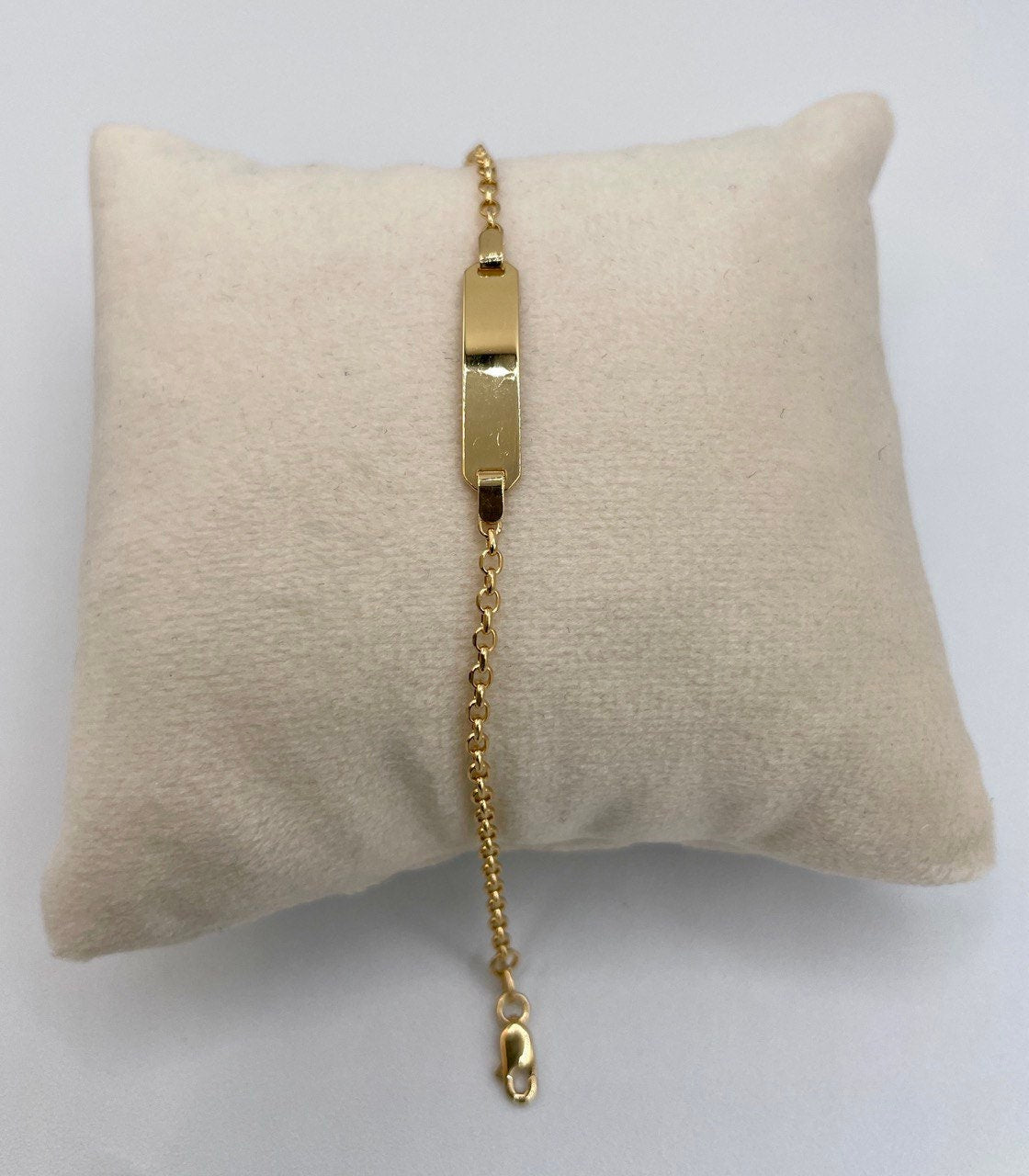 18K Solid Gold Cable Bracelet, Yellow 18K Gold Cable Links Bracelet,1.4mm Thick Real Gold Cable Bracelet for Men/Women,Gifts for Him/Her!