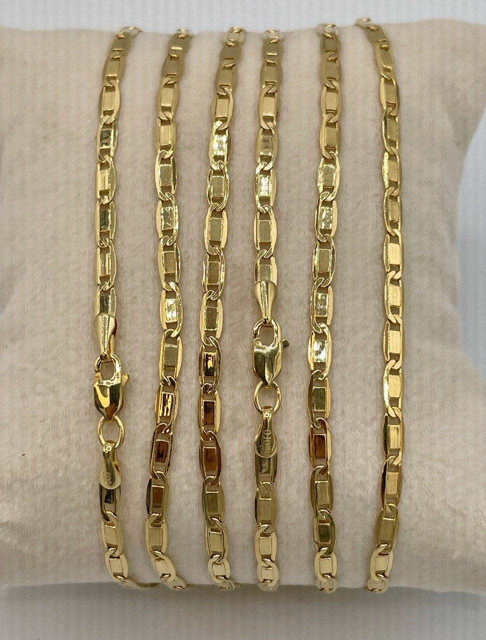 14k Gold ANCHOR CHAIN Necklace,3mm ,Mariner chain Active, 14k Real Gold chain, 14k Gold Mariner necklace ,gift necklace, Christmas Gift