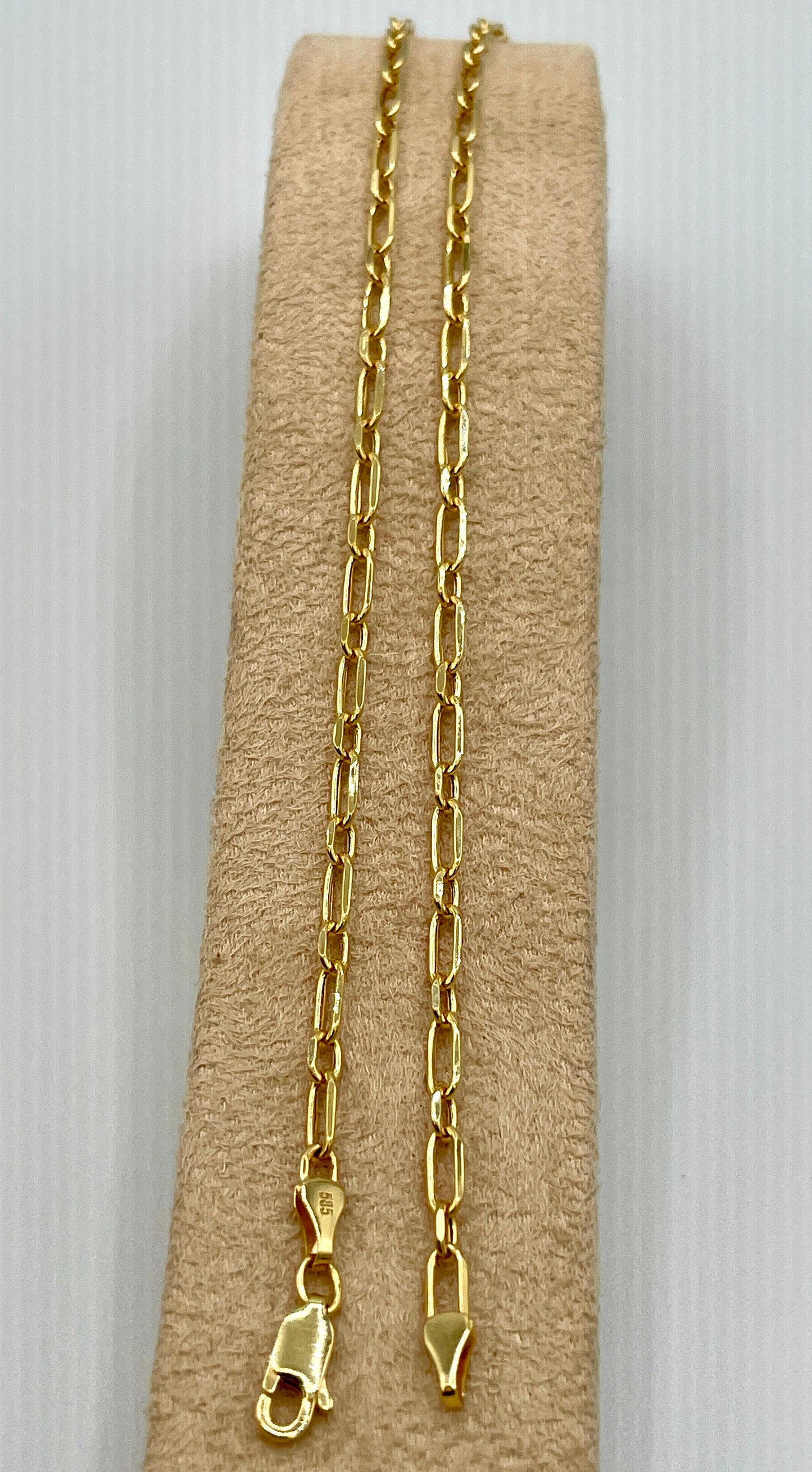 14K Solid Gold Cable Bracelet Chain, Real 14K Diamond-cut Gold Cable Link Bracelet, 3mm Thick 7.5" Lengths Cable Bracelet for Men/Women!