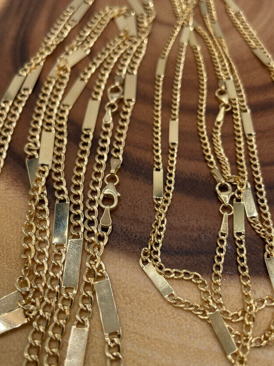 14K Solid Gold Vintage Style/Miami Cuban Link Chain Necklace/14K Cuban Necklace/3.5mm/2.5mm,24"-26" Link Cuban Chain Men&Woman/Birthday Gift