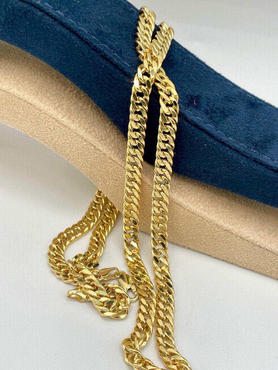 14K Solid Gold Curb Chain Necklace – Real Gold 6mm Miami Cuban Link – Unisex Heavy Gold Chain for Men & Women – Luxury 14K Gold Jewelry