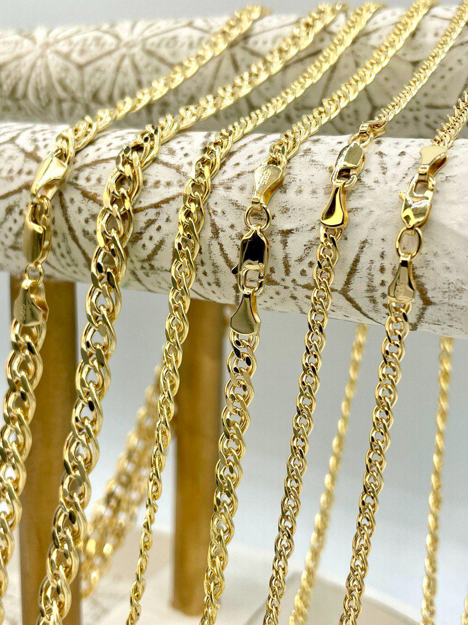 14K Solid Gold Chino Id Chain,Real Gold Chain, 3mm/4.5mm/6.5mm Thickness, Birthday gift For Him/Her