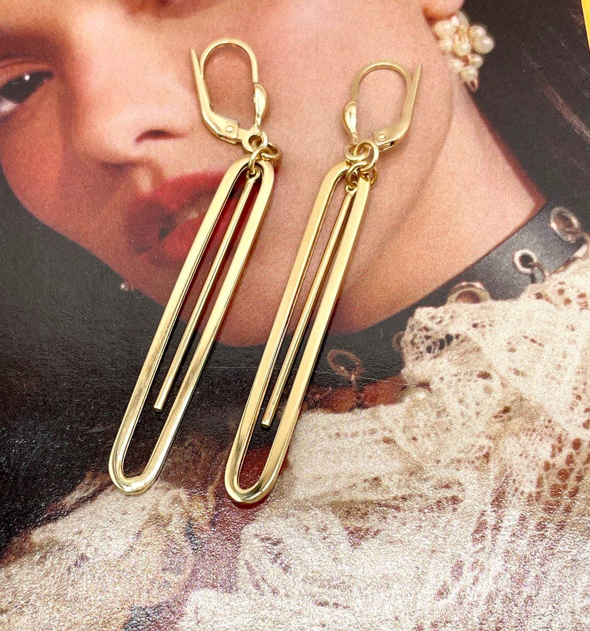 18k Gold Hoop Earrings Extravaganza: Unveiling Hoop Earrings - Elevate Your Style with Bold Sophistication,Real Gold Women/Girl
