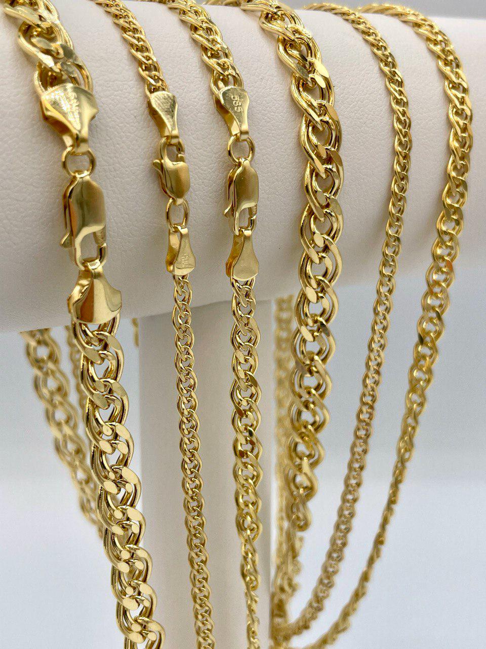 14K Solid Gold Chino Id Chain,Real Gold Chain, 3mm/4.5mm/6.5mm Thickness, Birthday gift For Him/Her