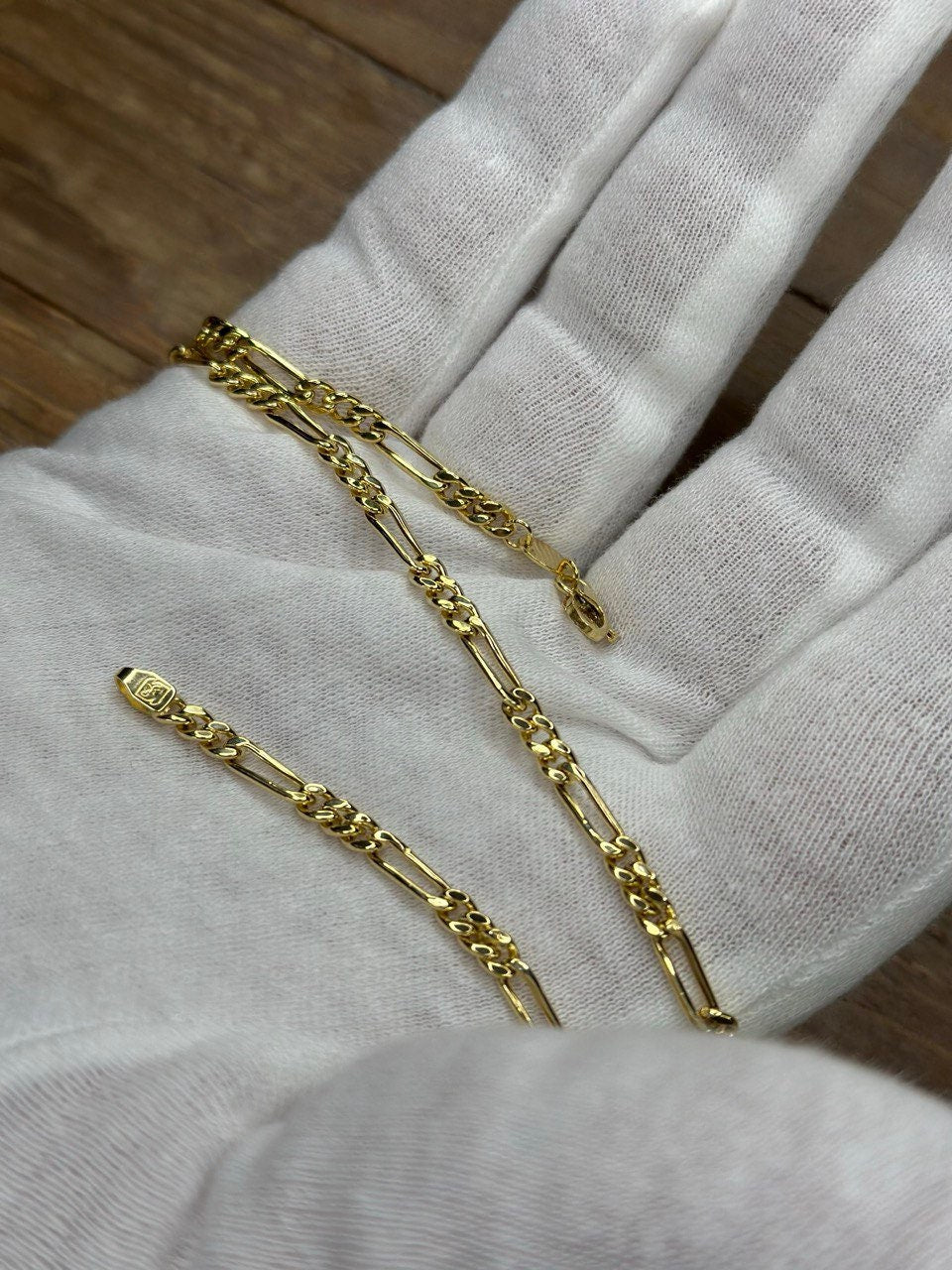 18K GOLD FIGARO Necklace 3.5MM,Figaro real Gold Chain, Christmas Gift, unisex Gold Gift, for her, Birthday Gift, for him, everyday chain.
