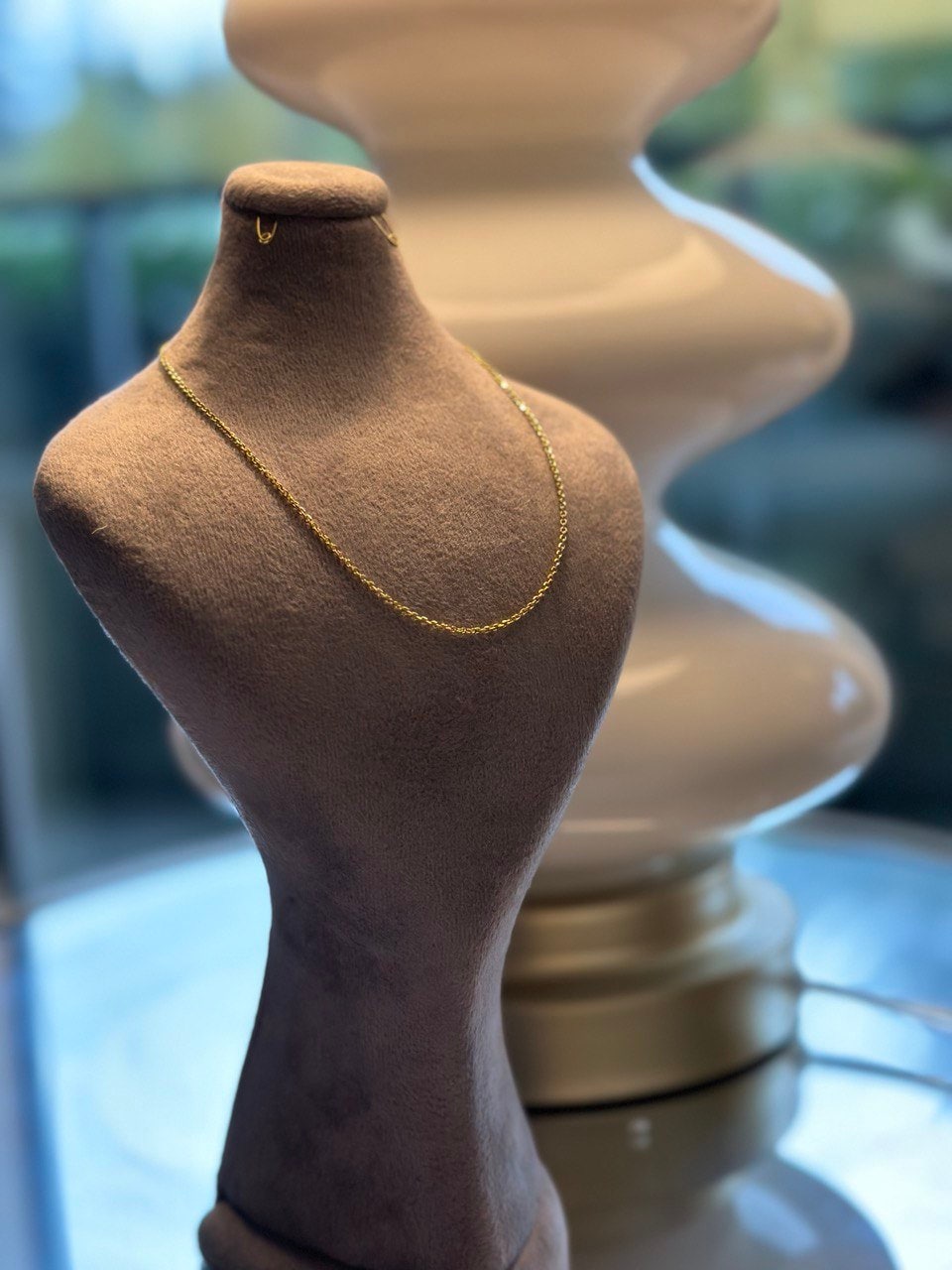 18k Real  GOLD  CABLE SOLID chain, Real Gold, Christmas Gift ,Solid 18k Gold ,Yellow gold ,unisex Gift ,Birthday Gift, anniversary Gift.