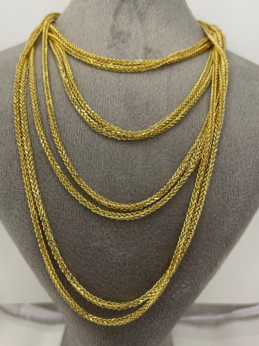 18K GOLD FRANCO(1.5mm)NECKLACE, Real Gold,Christmas Gift,Anniversary Gift, Birthday Gift, For Her, For Him, Boyfriend Gift, Girlfriend Gift.