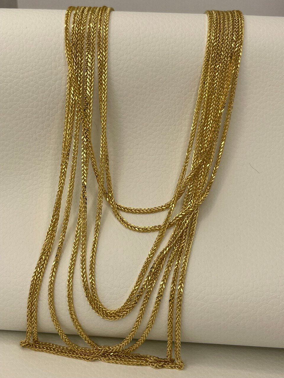 18K GOLD FRANCO(1.5mm)NECKLACE, Real Gold,Christmas Gift,Anniversary Gift, Birthday Gift, For Her, For Him, Boyfriend Gift, Girlfriend Gift.