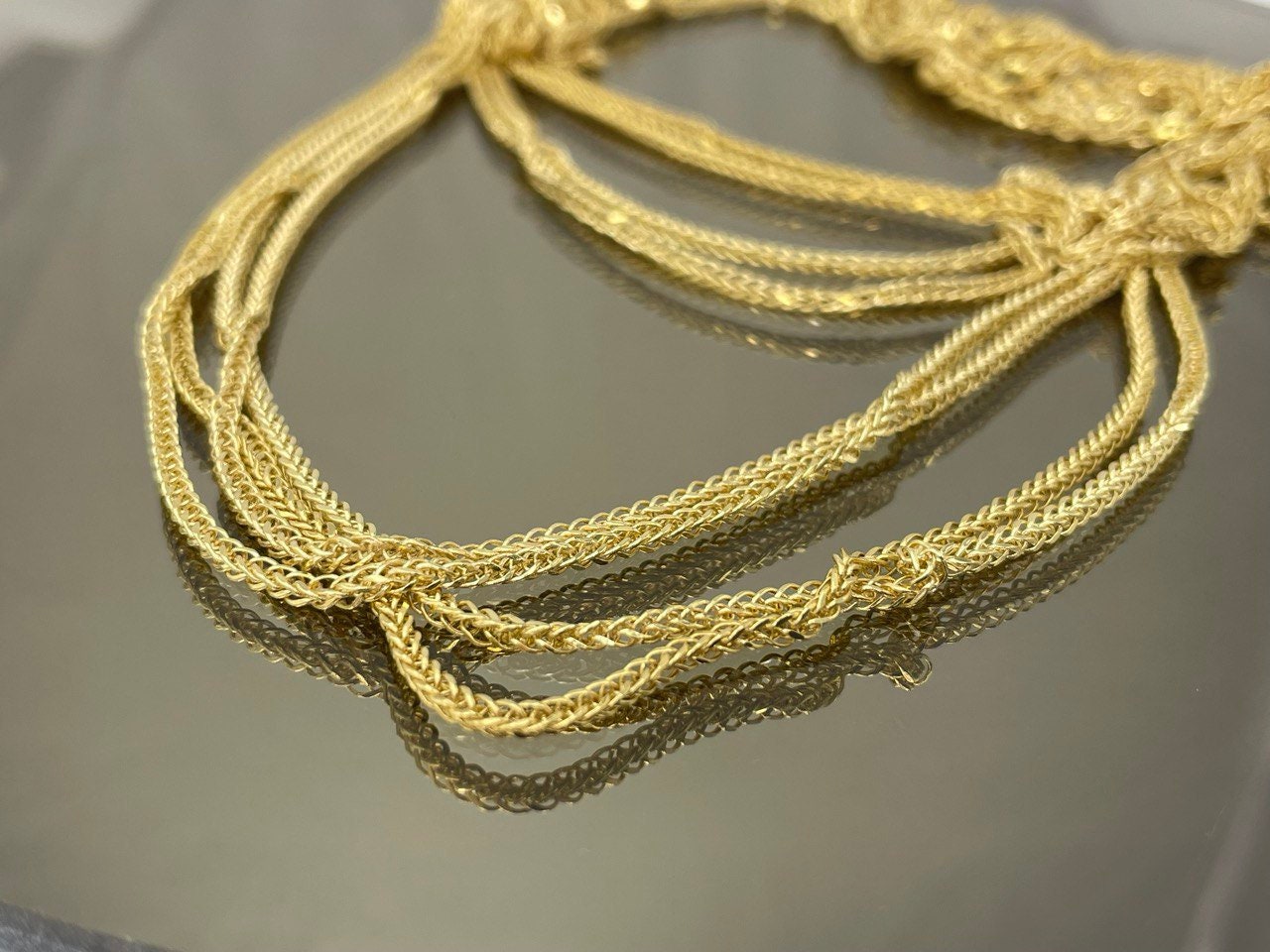 18K GOLD FRANCO(1.5mm)NECKLACE, Real Gold,Christmas Gift,Anniversary Gift, Birthday Gift, For Her, For Him, Boyfriend Gift, Girlfriend Gift.