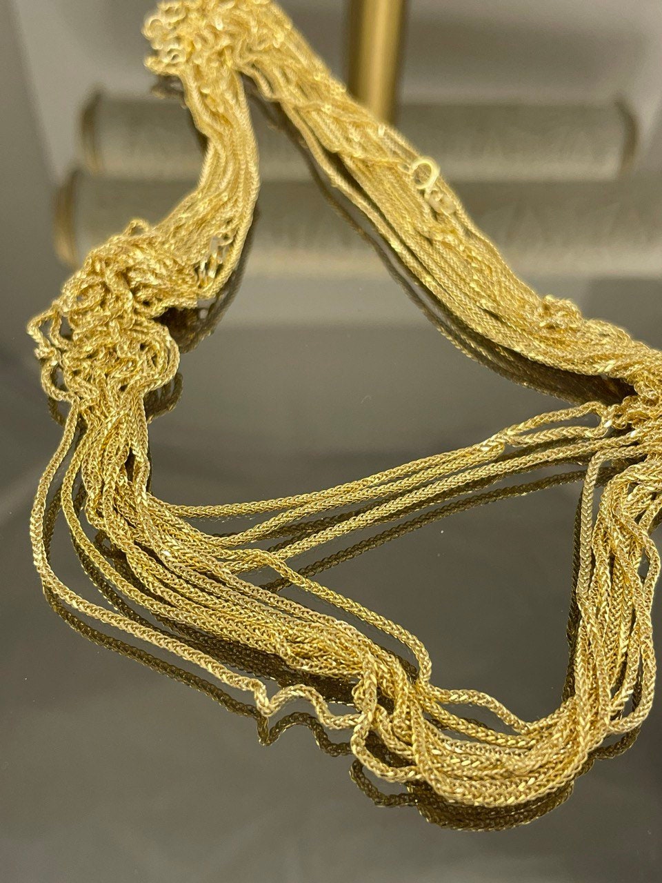 18K GOLD FRANCO (1 mm),Real Gold ,Birthday Gift, Christmas Gift, For Her, For Him, Boyfriend Gift, Girlfriend Gift, Franco Chain Gold .