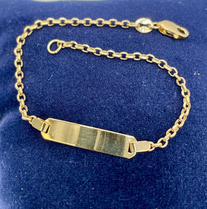 18K Solid Gold Cable Bracelet, Yellow 18K Gold Cable Links Bracelet,1.4mm Thick Real Gold Cable Bracelet for Men/Women,Gifts for Him/Her!