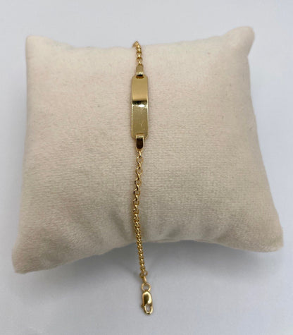 18K Solid Gold Cable Bracelet, Yellow 18K Gold Cable Links Bracelet,1.4mm Thick Real Gold Cable Bracelet for Men/Women,Gifts for Him/Her!