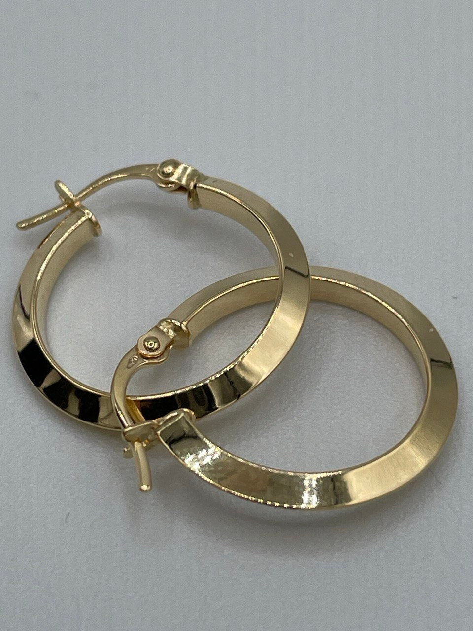 18K Real Gold Thick Hoop Earrings, Chunky Hoops, Polished Chunky Gold Hoop Earrings, Hoops for Women,18K Gold  Hoop Earrings Gift for Her.