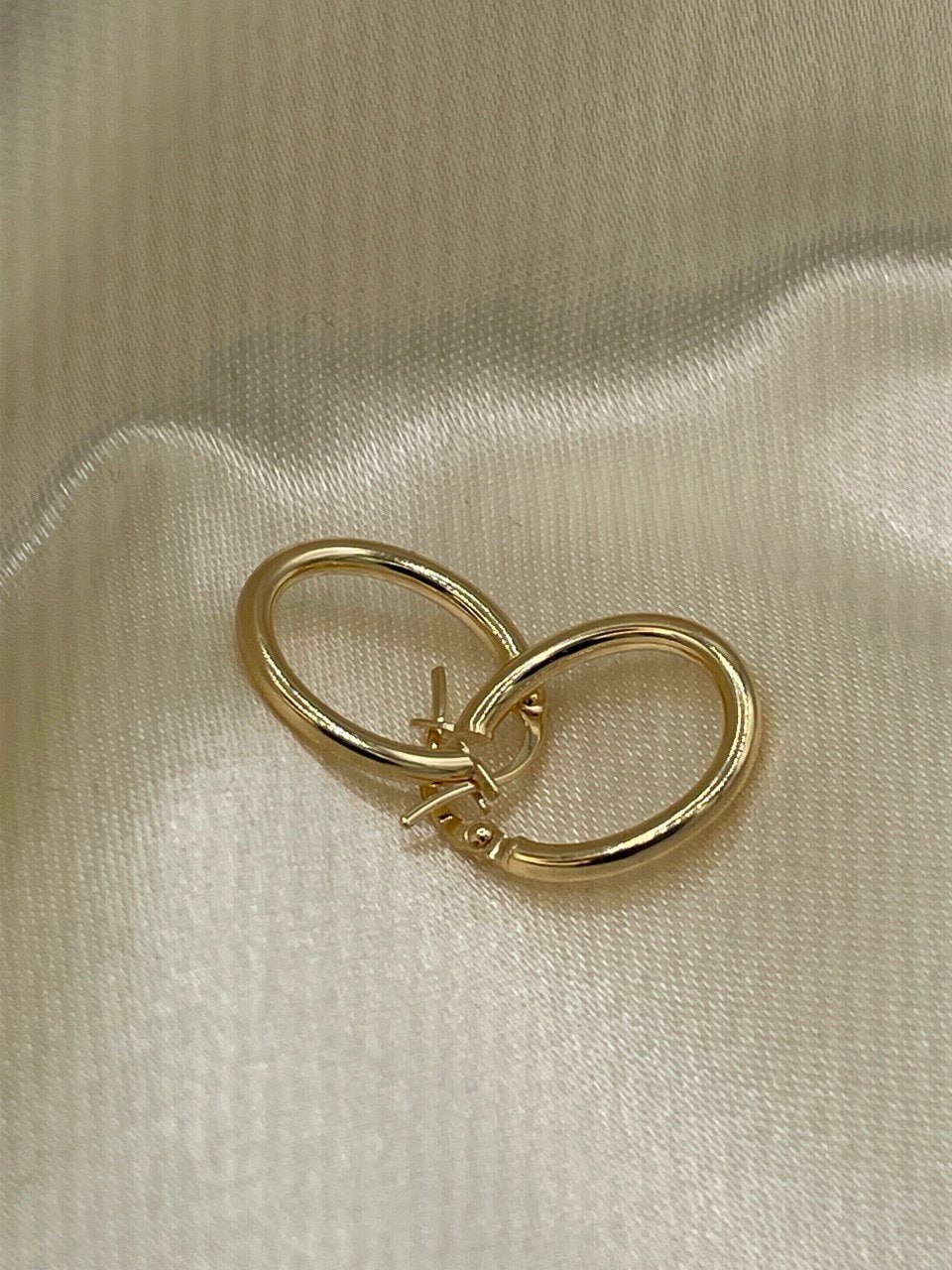 18k Gold Bold Oval Hoop Earrings | Chunky Thick Earrings, Huggie Fancy Earrings, Daily Jewelry, Christmas Gift, Birthday Gift, Gift for Her.