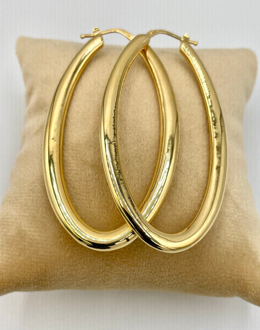 18k Gold Hoop Earrings Extravaganza: Unveiling Extra Chunky Hoop Earrings - Elevate Your Style with Bold Sophistication,Real Gold Women/Girl