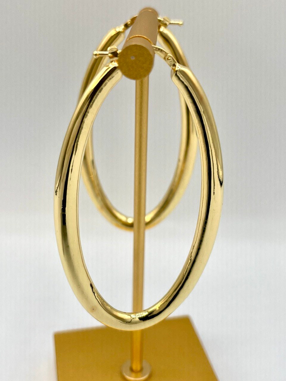 18k Gold Hoop Earrings Extravaganza: Unveiling Extra Chunky Hoop Earrings - Elevate Your Style with Bold Sophistication,Real Gold Women/Girl