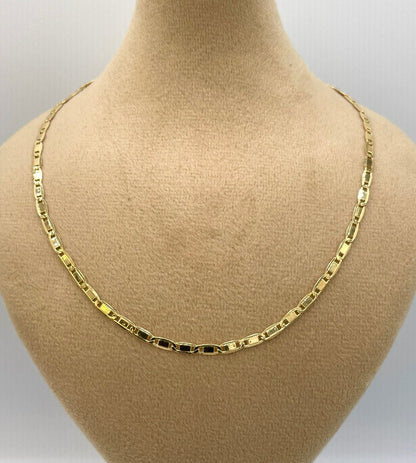 14k Gold ANCHOR CHAIN Necklace,3mm ,Mariner chain Active, 14k Real Gold chain, 14k Gold Mariner necklace ,gift necklace, Christmas Gift