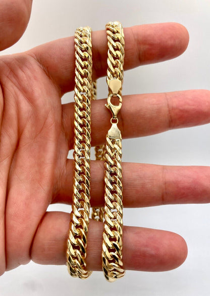 18k GOLD Curb(8mm), link Chain Necklace ,18kReal Gold curb,christmas Gift,Unisex Gold chain,18k GOLD Chain,Birthday Gift,Ladies 18 Gold.