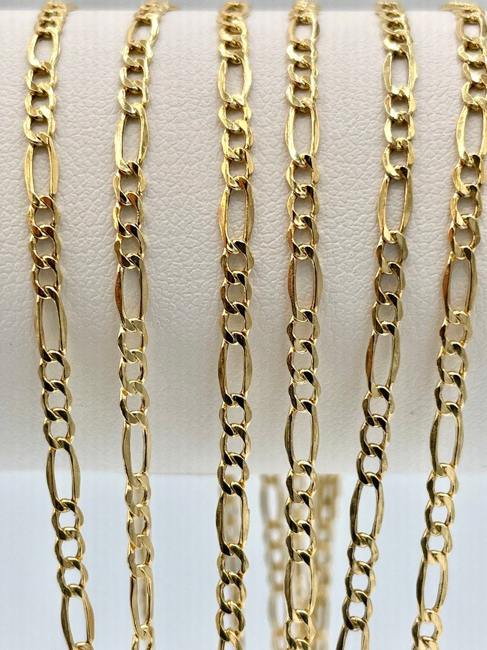 18Karat Gold Figaro Chain Necklace, Real 18K Gold Figaro Monaco Links Chain, Pure 18K Gold, Gold Chain For Men/Women, Beautifully Crafted!