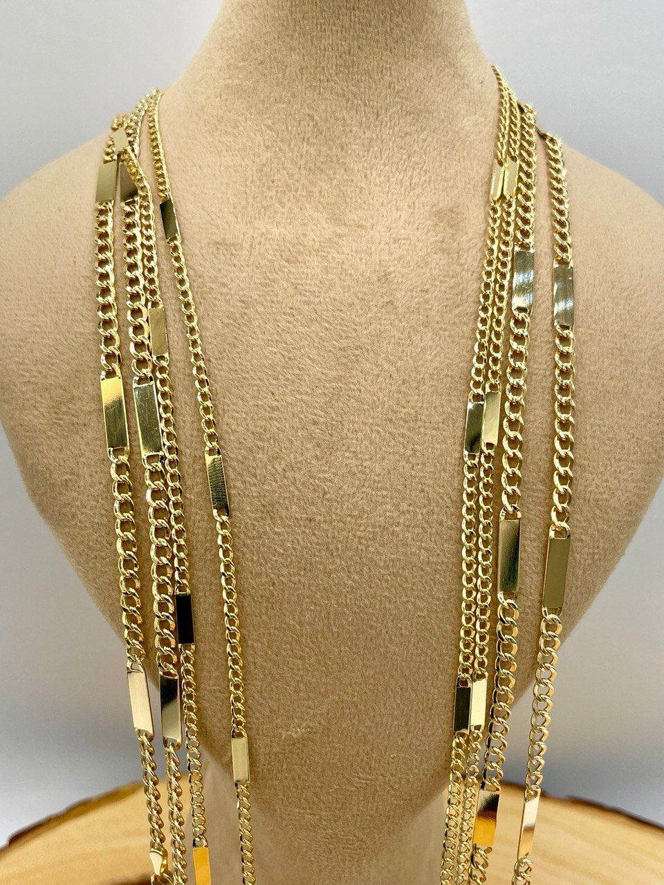 14K Solid Gold Vintage Style/Miami Cuban Link Chain Necklace/14K Cuban Necklace/3.5mm/2.5mm,24"-26" Link Cuban Chain Men&Woman/Birthday Gift