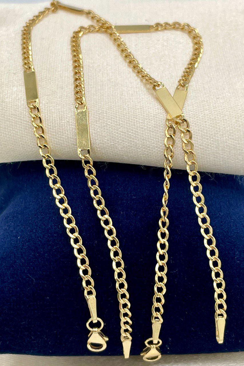 14K Solid Gold Vintage Style/Miami Cuban Link Chain Bracelet/14K Cuban Bracelet/2.5mm,8" Link Cuban Chain Men&Woman/Birthday Gift