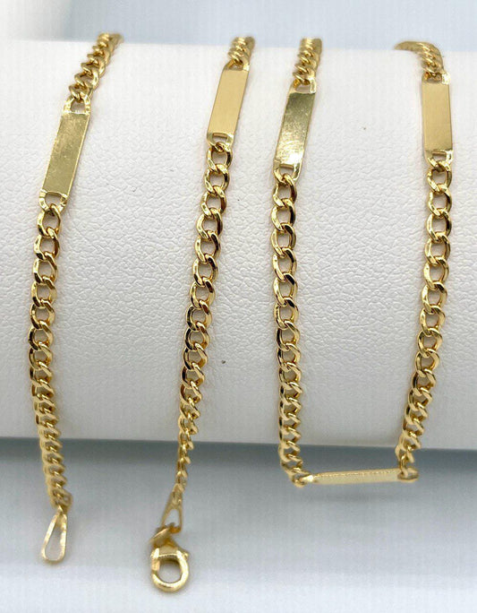 14K Solid Gold Vintage Style/Miami Cuban Link Chain Bracelet/14K Cuban Bracelet/2.5mm,8" Link Cuban Chain Men&Woman/Birthday Gift