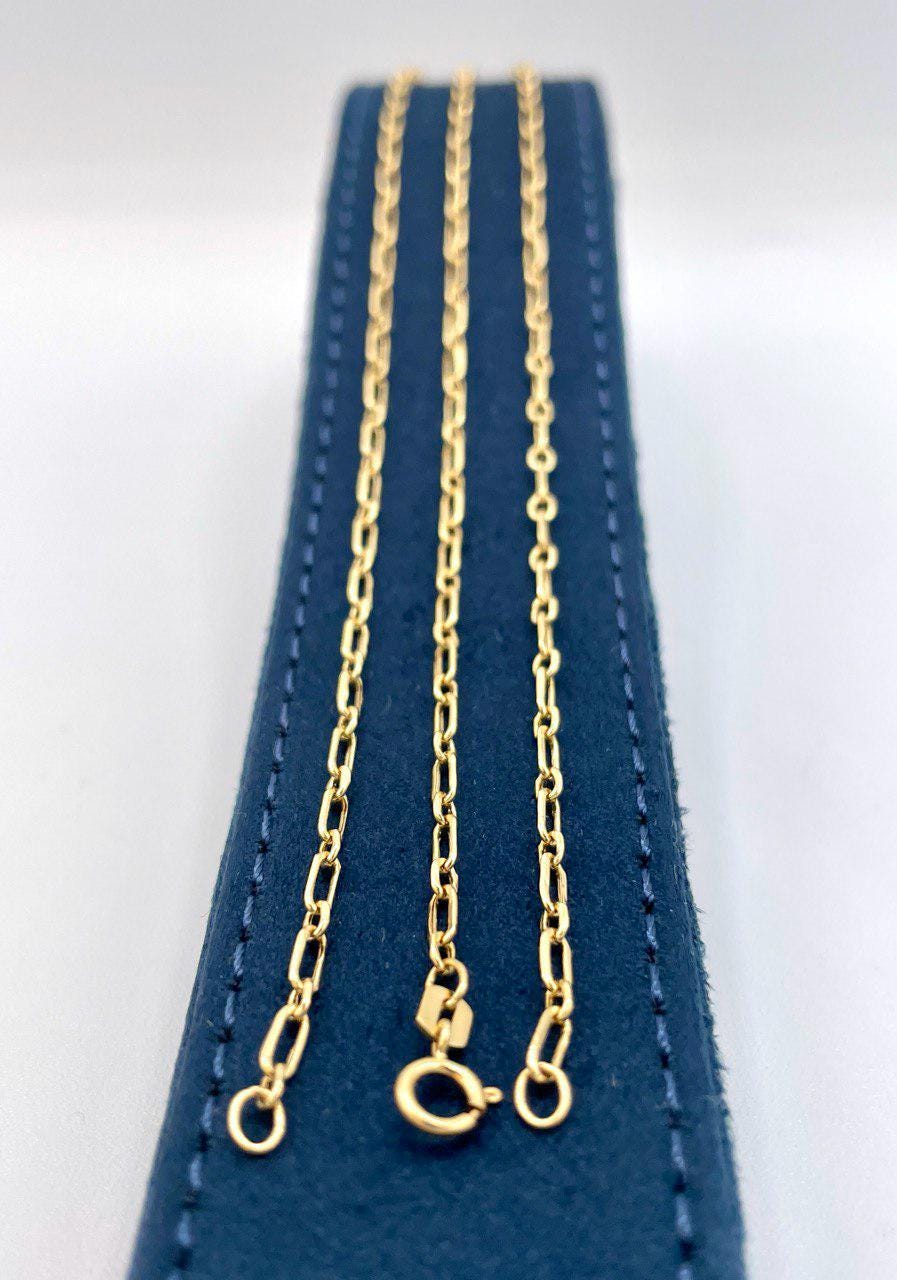 14K Solid Gold Paperclip Bracelet Chain, Real 14K Yellow Gold Paperclip Link Bracelet, 2.2MM, Gold Bracelet For Men & Women, Birthday Gift!