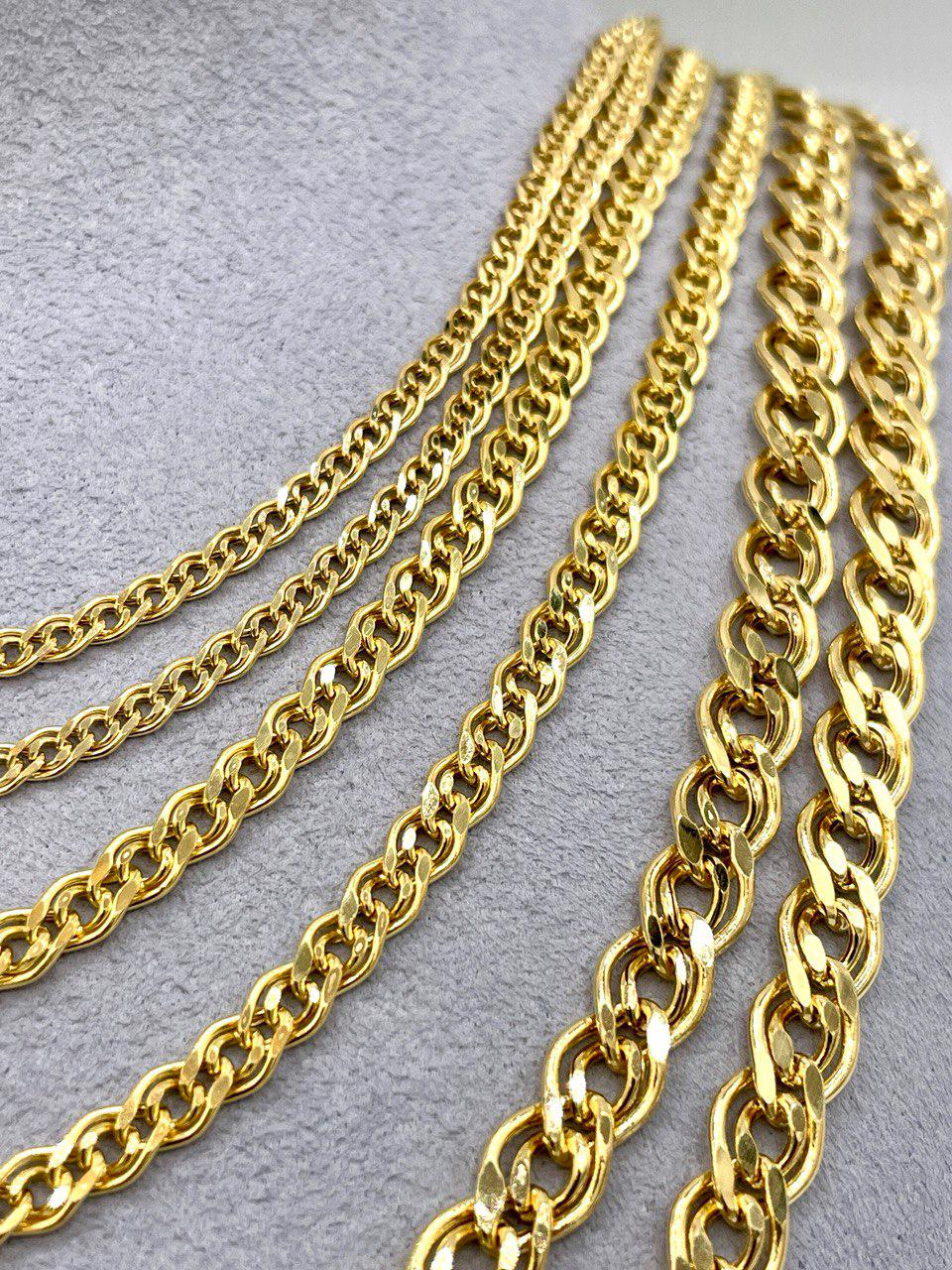 14K Solid Gold Chino Id Chain,Real Gold Chain, 3mm/4.5mm/6.5mm Thickness, Birthday gift For Him/Her