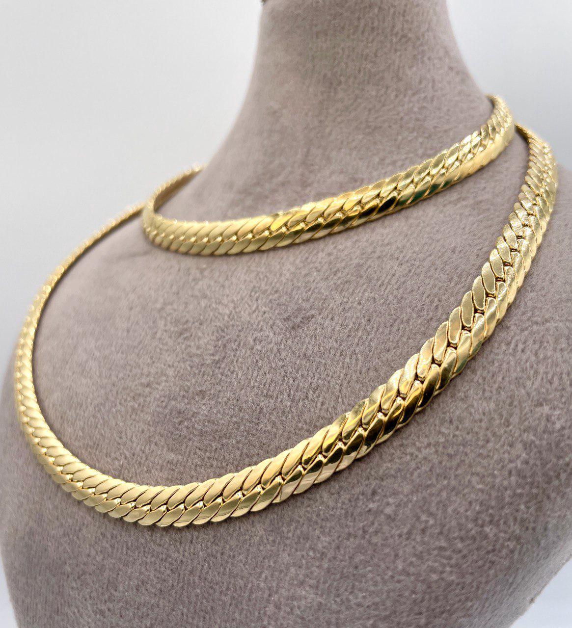 14K Solid Gold Miami Cuban Chain Necklace, Curb Cuban Links Chain, Real 14K Gold Chain for Men/Women,Thick4.5mm 5.5mm  24", 14K Gold Chain!