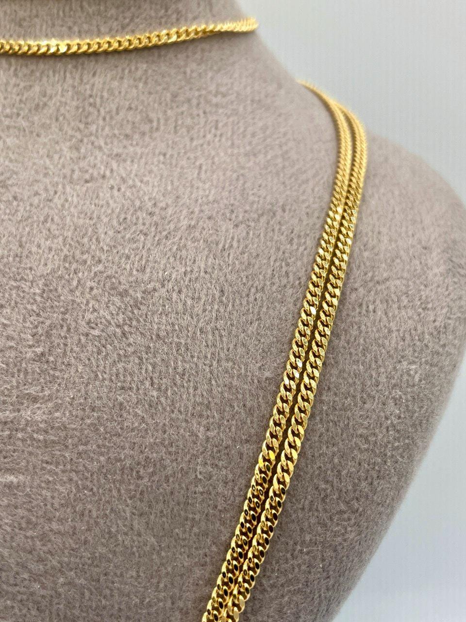 yellow gold curb chain