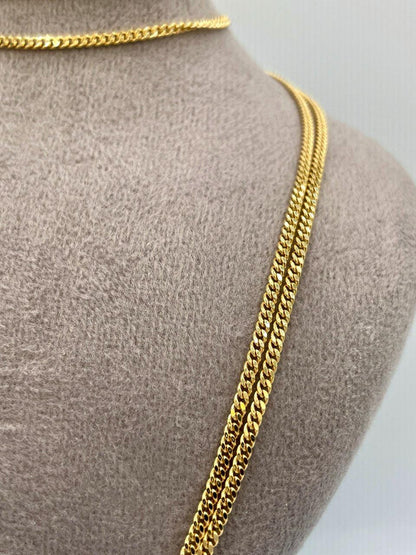yellow gold curb chain