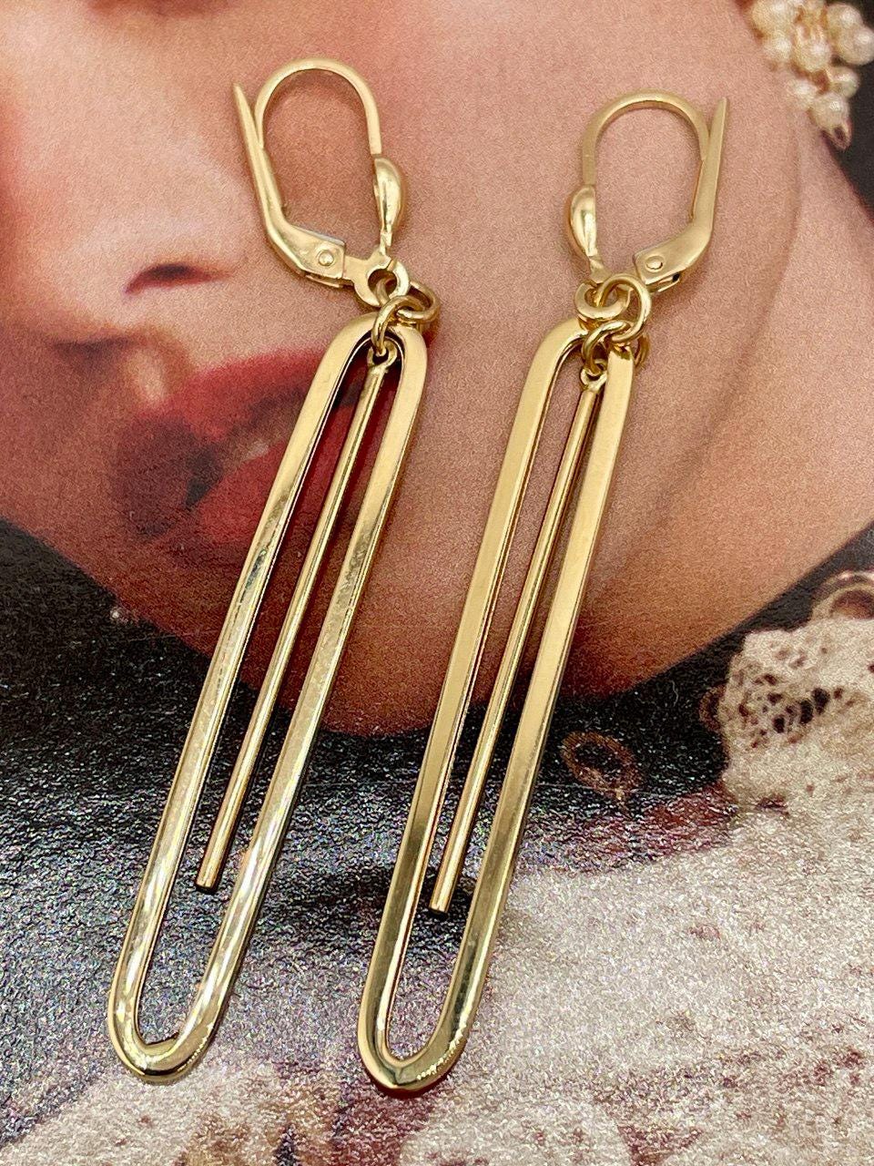 18k Gold Hoop Earrings Extravaganza: Unveiling  Hoop Earrings - Elevate Your Style with Bold Sophistication,Real Gold Women/Girl