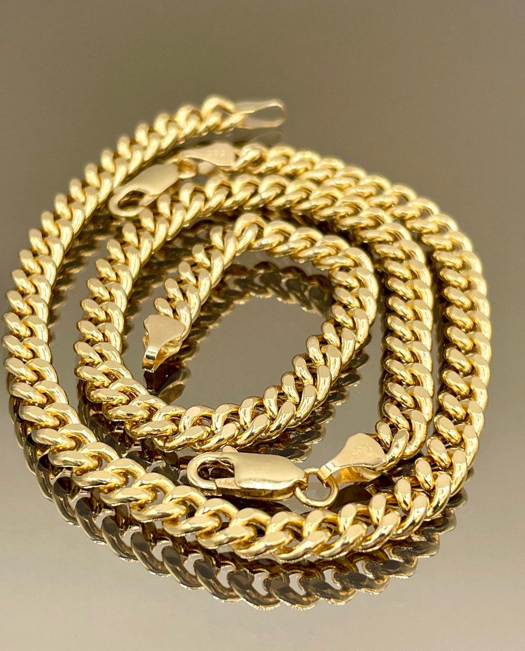 14K Solid Gold Curb Bracelet, Real Gold Curb Bracelet,(5mm) Width, Solid Link Gold, Chunky Gold, Birthday Gift For Her/Him!