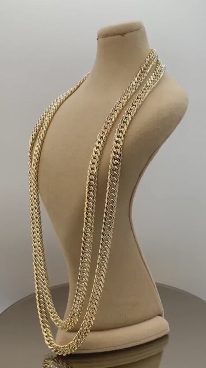 18k GOLD Curb(8mm), link Chain Necklace ,18kReal Gold curb,christmas Gift,Unisex Gold chain,18k GOLD Chain,Birthday Gift,Ladies 18 Gold.