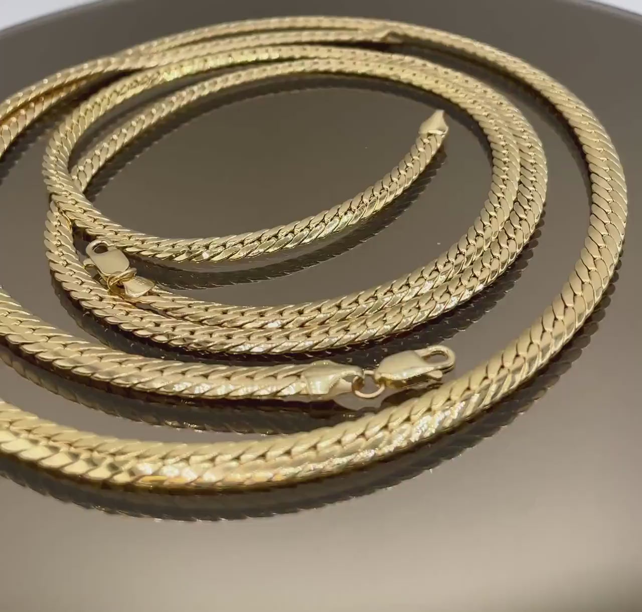 14K Solid Gold Miami Cuban Chain Necklace, Curb Cuban Links Chain, Real 14K Gold Chain for Men/Women,Thick4.5mm 5.5mm  24", 14K Gold Chain!