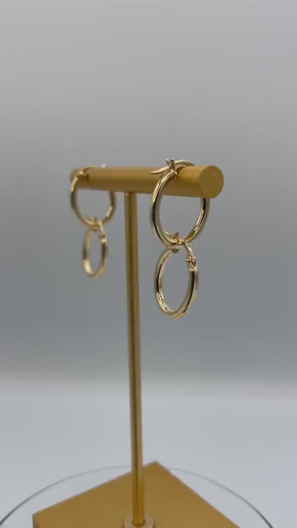 18k Gold Bold Oval Hoop Earrings | Chunky Thick Earrings, Huggie Fancy Earrings, Daily Jewelry, Christmas Gift, Birthday Gift, Gift for Her.